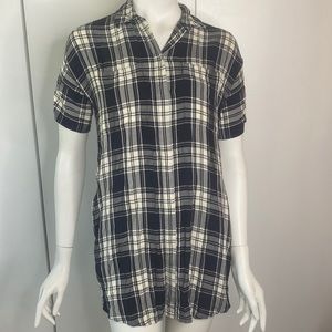 Madewell Courier shirt dress in plaid